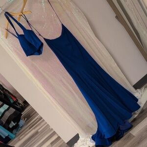 Clarisse Royal Blue Backless Dress